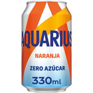 AQUARIUS Bebida Isotónica Naranja Zero Lata