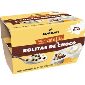 Imagen de Yogur Sabor Vainilla con Bolitas de Chocolate