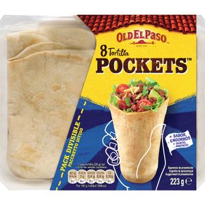 OLD EL PASO Tortilla Pocket Paquete 8 Unidades