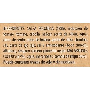 Macarrones Boloñesa