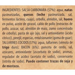 Tallarines Carbonara