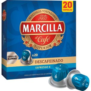 Café Descafeinado 20 Cápsulas MARCILLA