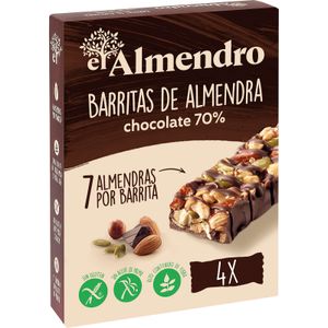 EL ALMENDRO Barritas de Almendras Chocolate Negro 70%