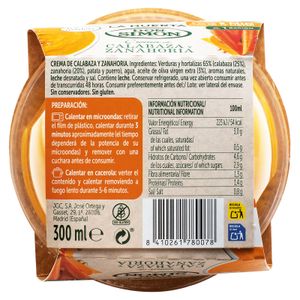 Crema de Calabaza y Zanahoria