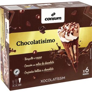 Conos Chocolatisimo 6 Unidades