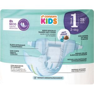 Pañal Talla 1 2-4 Kg