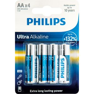 Philips Ultra Alkaline AA Pack 4 Unidades