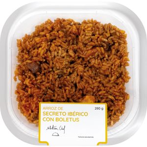 Arroz de Secreto Ibérico con Boletus