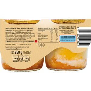 Yogur con Melocotón Pack 2 Unidad