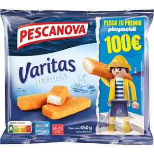 Varitas de Merluza Empanada