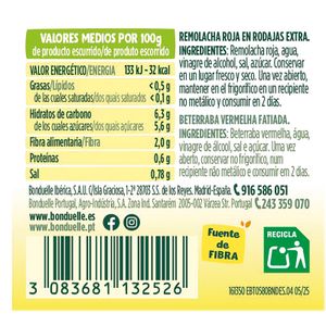 Remolacha en Rodajas Frasco