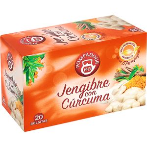 Jengibre con Cúrcuma 20 Bolsitas POMPADOUR