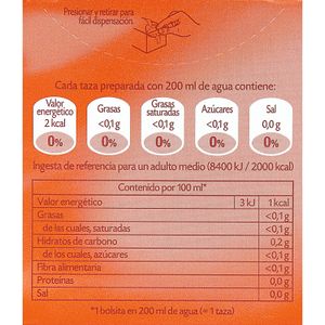 Jengibre con Cúrcuma 20 Bolsitas
