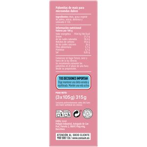 Palomitas Microondas Dulces y Rosas