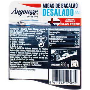 Migas de Bacalao Desaladas