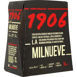 1906 Cerveza Reserva Botella Cristal Pack-6