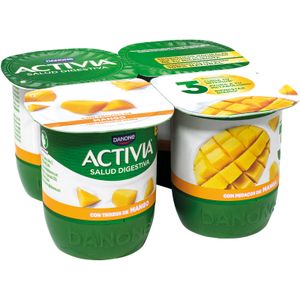 Activia con Mango Pack de 4 Unidades DANONE