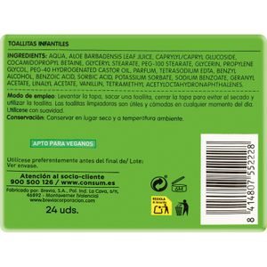 Toallitas Infantiles Aloe