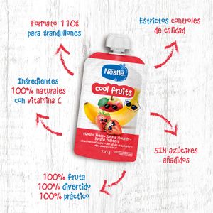 Pouch Cool Fruits Manzana, Fresa, Banana