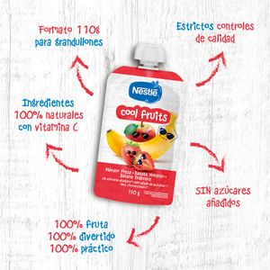 Tercera imatge del producte Pouch Cool Fruits Manzana, Fresa, Banana de la marca NESTLE