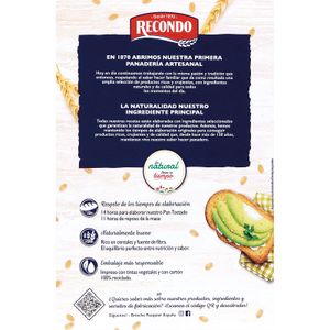 Pan Tostado 100 % Integral