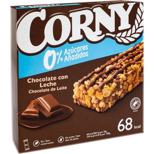 CORNY Barritas Cereales con Choco-Leche 0% Pack 6