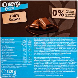 Barritas Cereales con Choco-Leche 0% Pack 6