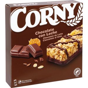 CORNY Barritas Cereales con Chocolate Leche Pack 6