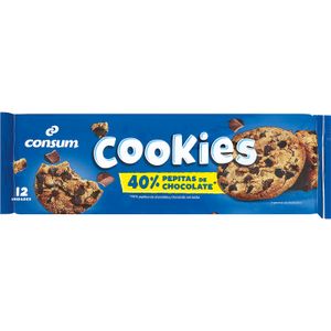 Galletas Cookies con pepitas de chocolate