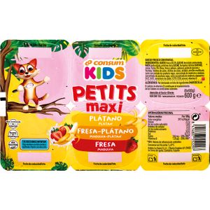 Maxi Petit Fresa, Plátano y Fresa-Plátano