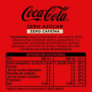 Refresco Cola Zero Zero Pack  6 Latas