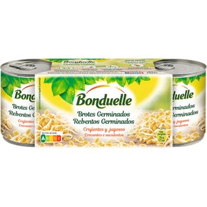 BONDUELLE Brotes de Judía Mungo Pack de 3 Lata
