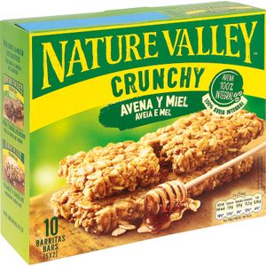 NAT.VALLEY Barrita Cereales Crunchy Avena y Miel Pack 5