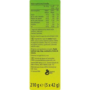 Barrita Cereales Crunchy Avena y Miel Pack 5