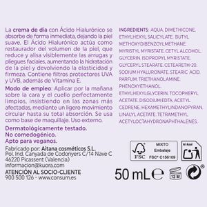 Segona imatge del producte Crema Dia SPF15 Àcid Hialurònic de la marca KYREY