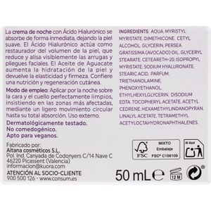 Segona imatge del producte Crema Nit Àcid Hialurònic Antiedat Nutrit. de la marca KYREY