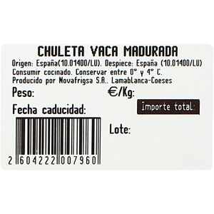 Chuleta Vaca Madurada