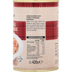 Alubias con Chorizo Lata