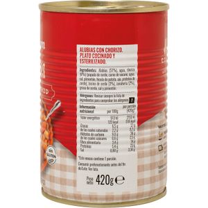 Segona imatge del producte Fesols amb Xoriç Llanda de la marca CONSUM