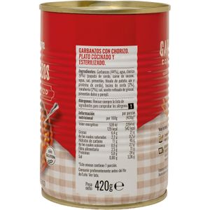 Segona imatge del producte Cigrons amb Xoriço Llanda de la marca CONSUM