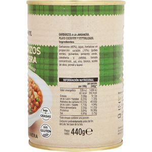 Garbanzos a la Jardinera Bote