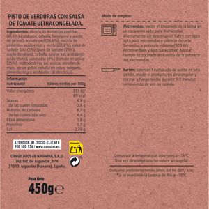 Pisto Verdura c/Tomate