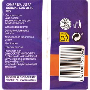 Tercera imatge del producte Compresa Ultra Ales Normal de la marca KYREY