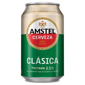 AMSTEL Cerveza Clásica Tostada Lata