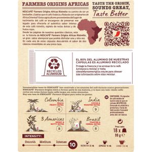 Café Ristretto África 18 Cápsulas