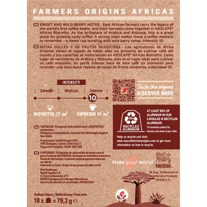 Café Ristretto África 18 Cápsulas