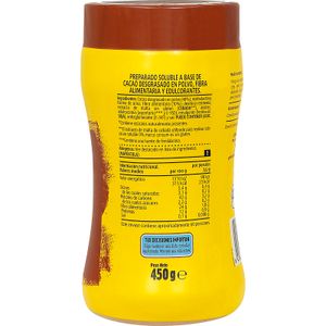 Cacao Soluble 0% Azúcares Añadidos