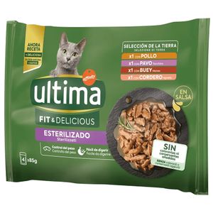 Comida Húmeda Gatos Fit&Delicius Carne ULTIMA