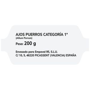 Ajos Puerros Manojo