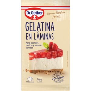 Gelatina en Láminas Caja 12 Unidades